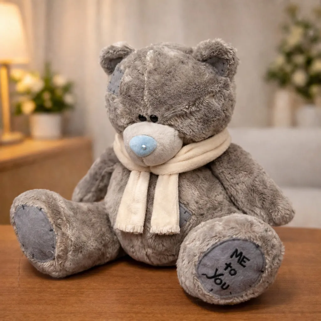 Мишка Тедди с шарфом 50 см